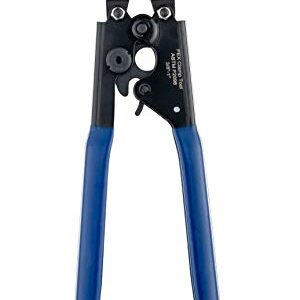 EFIELD Pex Cinch Clamp/Ear Hose Clamps Crimping Tool for Stainless Steel Clamps Sizes from 3/8" to 1" with Metal Pipe Cutter 20pcs 1/2" and 10 pcs 3/4" Clamps Suit all US F2098 Standards