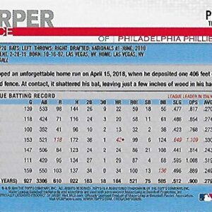 Philadelphia Phillies 2019 Topps Factory Sealed Special Edition 18 Card Team Set with The First Phillies Card of Bryce Harper Plus Rhys Hoskins and Others