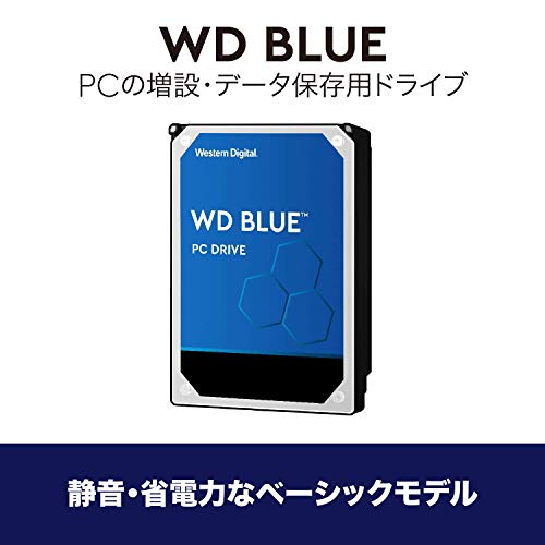 WD Internal Hard Disk 3.5in 6TB WD Blue WD60EZAZ SATA 6Gb/s 5400RPM 256MB Cache (Renewed)