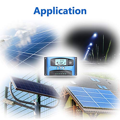 Fuhuihe 30A MPPT Solar Charge Controller with LCD Display,Multiple Load Control Modes