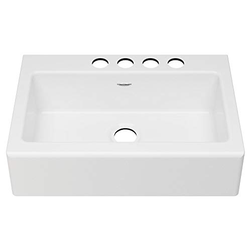 American Standard 77SB33220A.308 Delancey 33 x 22 Single Bowl Apron Front Cast Iron Kitchen Sink, 33 x 22 inch, Brilliant White