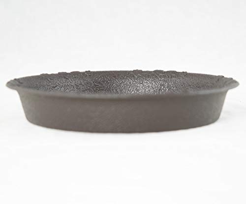 4 Round Plastic Humidity Tray for Bonsai Tree and Home Garden Plant 4.25"x 4.25"x 0.5" - Dark Brown