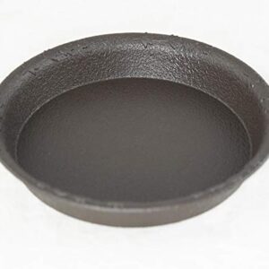 4 Round Plastic Humidity Tray for Bonsai Tree and Home Garden Plant 4.25"x 4.25"x 0.5" - Dark Brown