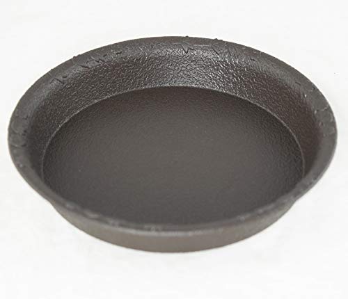 4 Round Plastic Humidity Tray for Bonsai Tree and Home Garden Plant 4.25"x 4.25"x 0.5" - Dark Brown