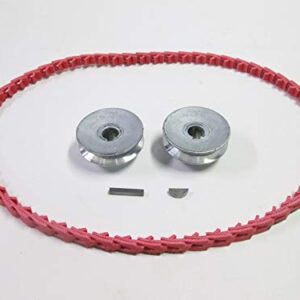 Craftsman Table Saw Belt & Pulley Kit with 2 1/2" Pulleys, Keys, & Fenner PowerTwist