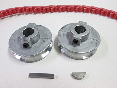 Craftsman Table Saw Belt & Pulley Kit with 2 1/2" Pulleys, Keys, & Fenner PowerTwist