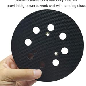 M-jump 5 inch 8 Hole Sander Hook and Loop Replacement Pad for DeWalt DW420, DW421, Dw423, DW426, D26451, D26453 Orbital Sander