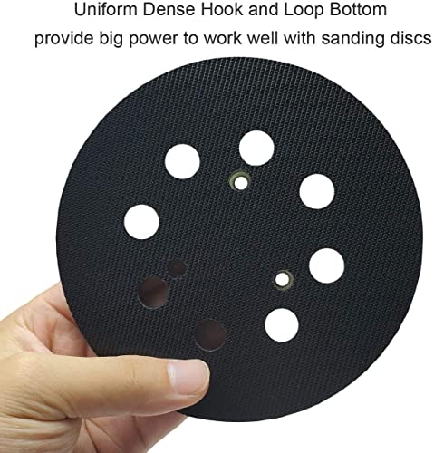 M-jump 5 inch 8 Hole Sander Hook and Loop Replacement Pad for DeWalt DW420, DW421, Dw423, DW426, D26451, D26453 Orbital Sander