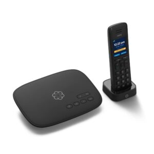 ooma telo voip free internet home phone service and hd3 handset. affordable landline replacement. unlimited nationwide calling. call on the go with free mobile app. can block robocalls.