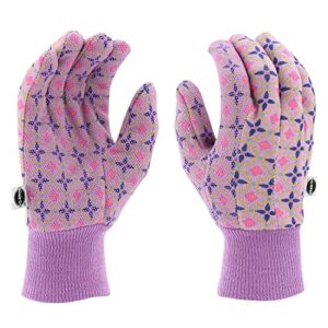 miracle gro printed jersey gloves with dots