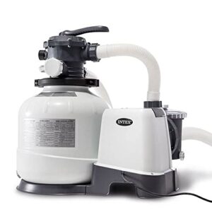 Intex 2800 GPH Above Ground Pool Sand Filter Pump and Automatic Pool Vacuum