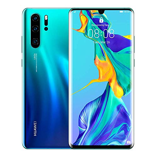 Huawei P30 Pro 128GB+8GB RAM (VOG-L29) 40MP LTE Factory Unlocked GSM Smartphone (International Version, No Warranty in the US) (Aurora)