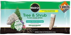 miracle-gro tree & shrub fertilizer spikes, 5 pack