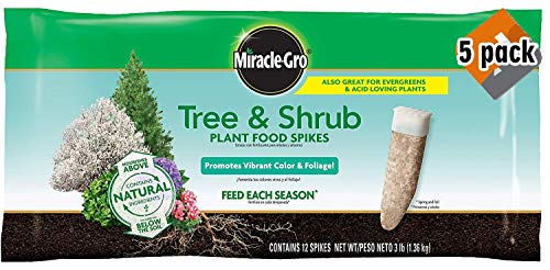 Miracle-GRO Tree & Shrub Fertilizer Spikes, 5 Pack