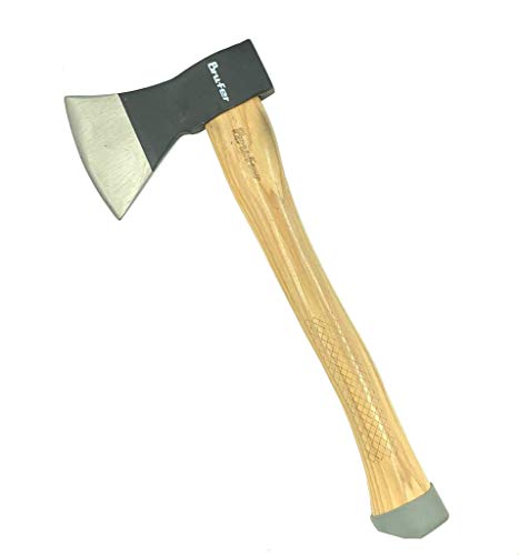 BRUFER 203651-3 Hatchet Axe with Genuine Hickory Wood Handle 600g 21oz