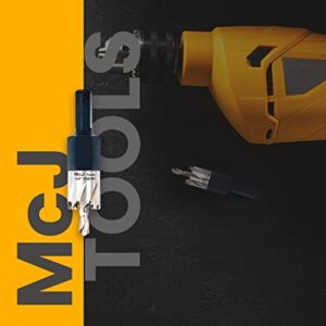 McJ Tools 3/4 Inch HSS M2 Drill Bit Hole Saw for Metal, Steel, Iron, Alloy, Ideal for Electricians, Plumbers, DIYs, Metal Professionals