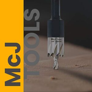 McJ Tools 3/4 Inch HSS M2 Drill Bit Hole Saw for Metal, Steel, Iron, Alloy, Ideal for Electricians, Plumbers, DIYs, Metal Professionals