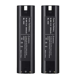 topbatt 3.6ah replacement battery compatible with makita 9.6v battery 9000 9001 9002 9033 9600 193890-9 192696-2 632007-4 2pack