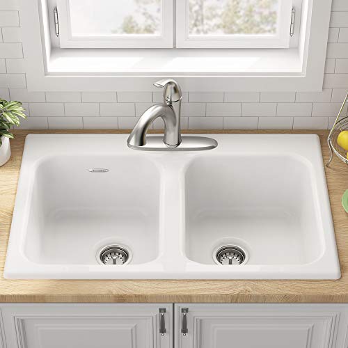 American Standard 77DB33223.308 Kitchen Sink, 3 Holes