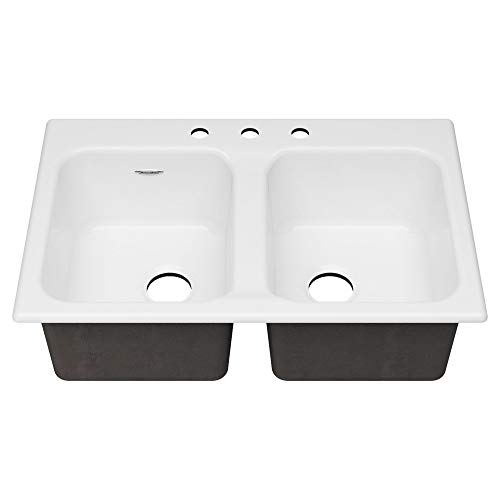 American Standard 77DB33223.308 Kitchen Sink, 3 Holes