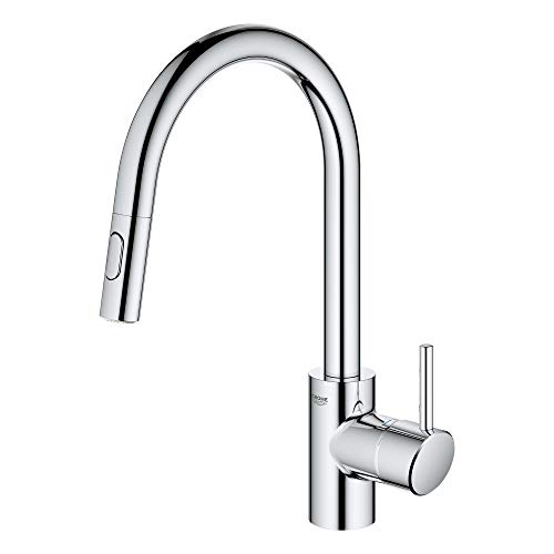 GROHE 3134910E Concetto Eco-Friendly Pull-down Bar Kitchen Faucet with sprayer Chrome