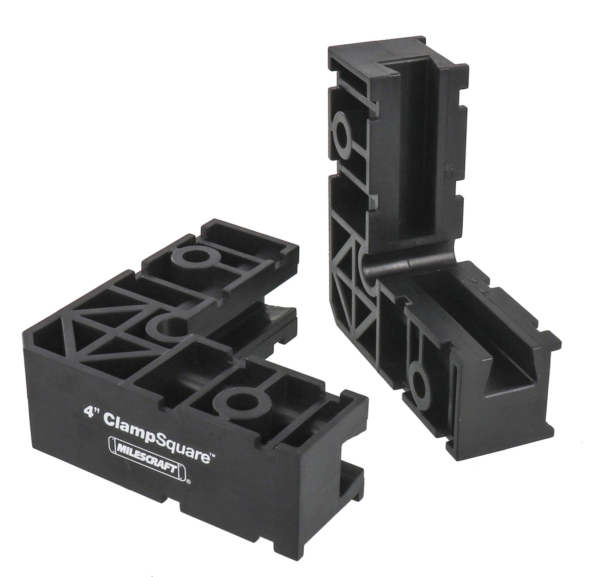 Milescraft 4010 4" ClampSquares - 90 Degree Corner Clamp, Positioning/Assembly Squares for Small Projects Jewelry Boxes, Boxes, Etc , Black