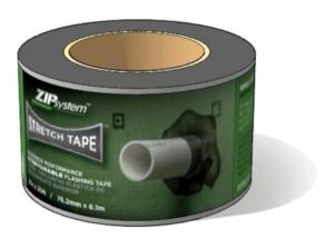 zip system - huber zip system stretch tape - 3 inches x 20 feet - self-adhesive flexible flashing for doors-windows