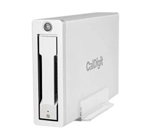caldigit av pro 2 storage hub usb c 5gb/s external drive enclosure kit - charge up to 30w, 2016 macbook, macbook pro, thunderbolt 3 pc compatible (0tb - enclosure kit)