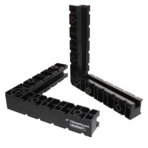 milescraft 4011 8" clampsquares - 90 degree corner clamp, positioning/assembly squares for pictures frames, boxes, etc black