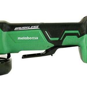 Metabo HPT 18V MultiVolt™ Cordless Angle Grinder | 4-1/2-Inch | Tool Only - No Battery | Paddle Switch | G18DBALQ4