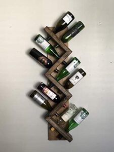 zig zag wine rack wall mounted