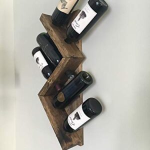 Zig Zag Wine Rack Wall Mounted