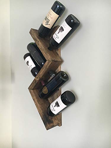 Zig Zag Wine Rack Wall Mounted