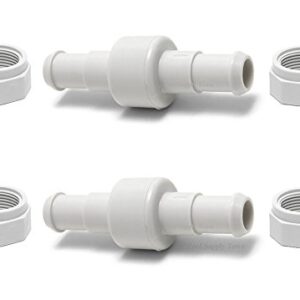 ATIE 280, 380, 180 Pool Cleaner Hose Swivel D20 and Hose Nut D15 Combo Kit Replacement For Zodiac Polaris 280, 380, 180 Pool Cleaners (2 Pack)