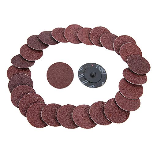 Saiper 35pcs 3 Inch 80 Grit Sanding Discs Roll Lock Aluminium Oxide Sanding and Grinding Discs for Surface Prep Strip Grind Polish Finish Burr Rust Paint Removal