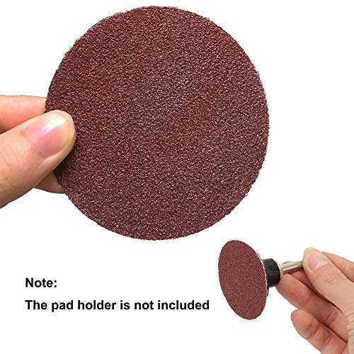 Saiper 35pcs 3 Inch 80 Grit Sanding Discs Roll Lock Aluminium Oxide Sanding and Grinding Discs for Surface Prep Strip Grind Polish Finish Burr Rust Paint Removal