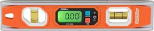 johnson level & tool 1435-1000d magnetic programmable digital torpedo level, 10", orange, 1 level