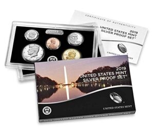 2019 s u.s. mint 10-coin silver proof set - ogp box & coa proof