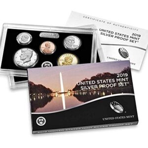 2019 S U.S. Mint 10-coin Silver Proof Set - OGP box & COA Proof