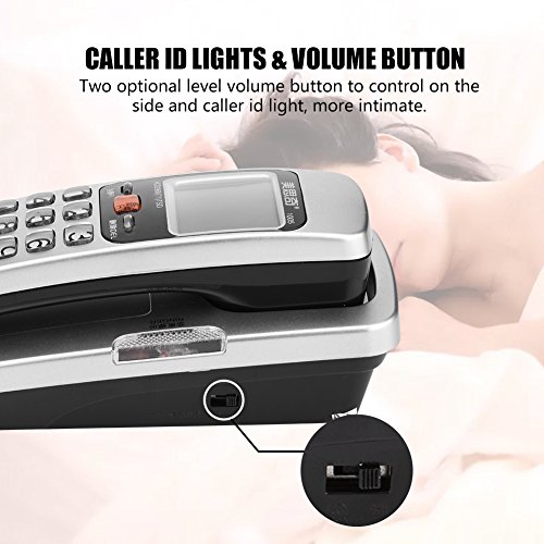 FSK/DTMF Corded Phone Caller ID Fixed Wall-Mounted Telephone Landline Telephone for Home, Adjustable Call Volume Corded Phone for Landline Phones for Home Wall Phone