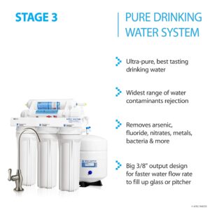 APEC Water Systems TO-SOLUTION-10 Whole House Water Filter, Salt Free Water Softener & Reverse Osmosis Drinking Water Filtration Systems for 1-3 Bathrooms