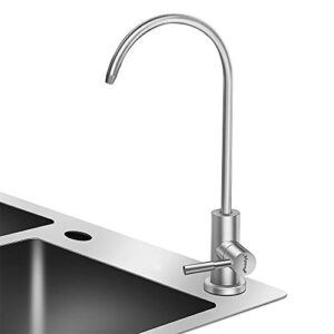 frizzlife ro water filter faucet- drinking water faucet fits most reverse osmosis water filtration system-sus304 stainless steel with brushed nickel