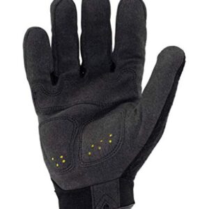 Ironclad Command Impact Work Gloves; Touch Screen Gloves Conductive Palm and Fingers, Impact Protection, Machine Washable, Sized S, M, L, XL, XXL (1 Pair) (Large, Black)