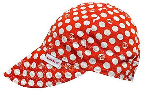 Comeaux Caps Reversible Welding Cap Red Polka Dot (7 3/4)