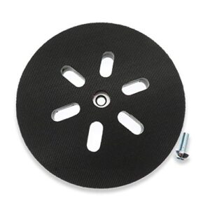 6" replacement sanding pad compatible with bosch orbital sanders ros65vc 1250devs 3727dvs 3727devs ，6 hole hook-&-loop sander backing pad，replace rs6045 & rs6046