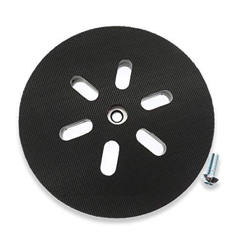 6" Replacement Sanding Pad Compatible with Bosch Orbital Sanders ROS65VC 1250DEVS 3727DVS 3727DEVS ，6 Hole Hook-&-Loop Sander Backing Pad，Replace RS6045 & RS6046