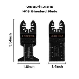 Leberna 50 Metal Wood Universal Oscillating Multitool Quick Release Saw Blades Kit Compatible w Fein Multimaster Porter Cable Black&Decker Bosch Dremel Craftsman Ridgid Ryobi Milwaukee Dewalt Rockwell