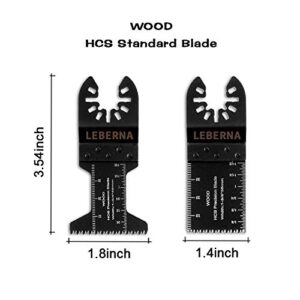 Leberna 50 Metal Wood Universal Oscillating Multitool Quick Release Saw Blades Kit Compatible w Fein Multimaster Porter Cable Black&Decker Bosch Dremel Craftsman Ridgid Ryobi Milwaukee Dewalt Rockwell