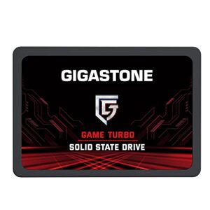 gigastone game turbo 256gb ssd sata iii 6gb/s. 3d nand 2.5" internal solid state drive, read up to 520mb/s. compatible with pc, desktop and laptop, 2.5 inch 7mm (0.28”)