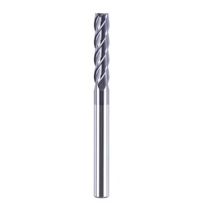 spetool 12411 4 flutes carbide cnc square nose end mill, 1/4 inch shank diameter, 3 inch long, upcut cnc router bit with coated